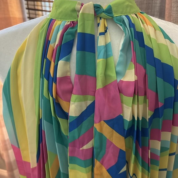 Sweet Nothings Pleated Mini Dress Sz L - Picture 8 of 8